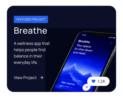 Featured Project: Breathe wellness app